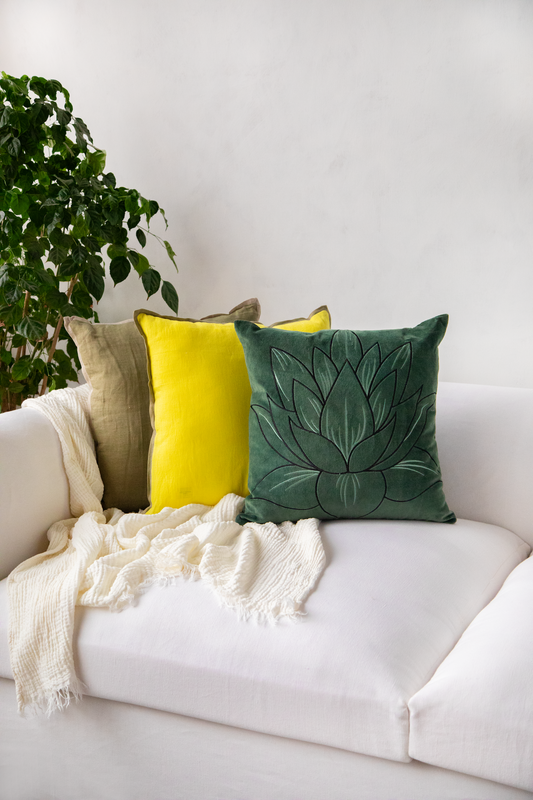 Emerald Velvet Cushion Cover