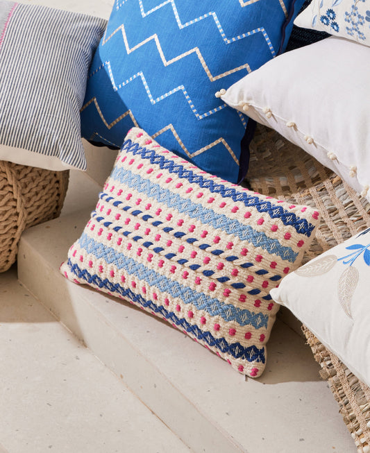 Trellis Cotton Cushion Cover